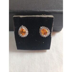 Gold Coast orange earrings